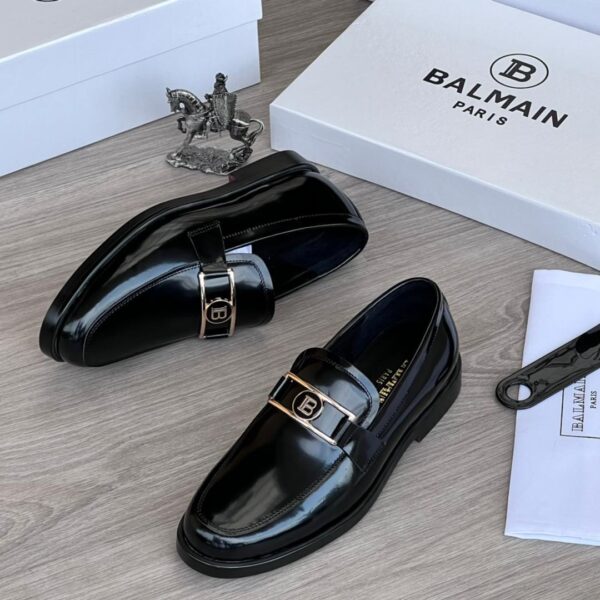 Balmain Calf Leather Loafers