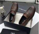 Black Chain-Link Loafers