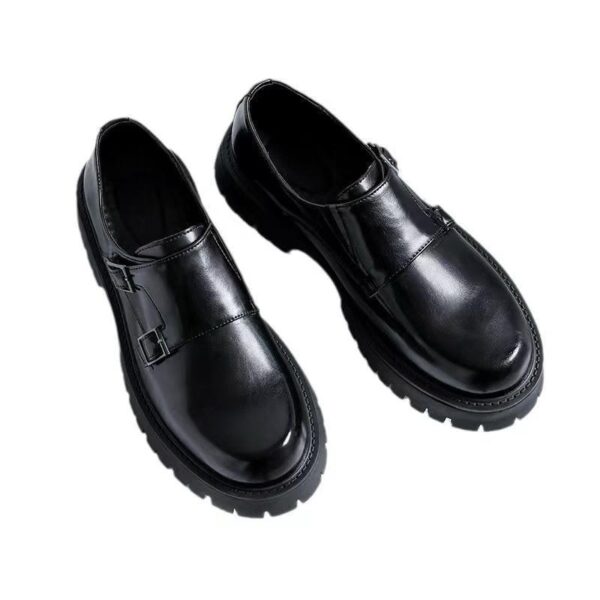 Black Chunky Soled Loafers