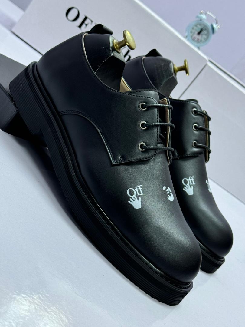 Black Leather Derby Shoes Black Leather Derby Shoes