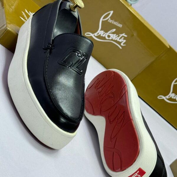Black Leather Loafer Sneakers