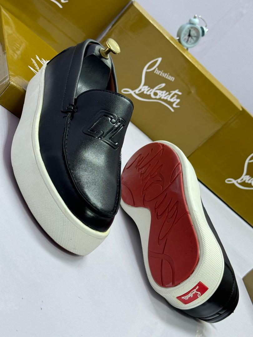 Black Leather Loafer Sneakers Black Leather Loafer Sneakers