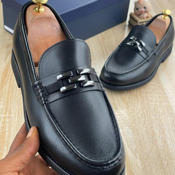 Black Leather Men’s Loafers