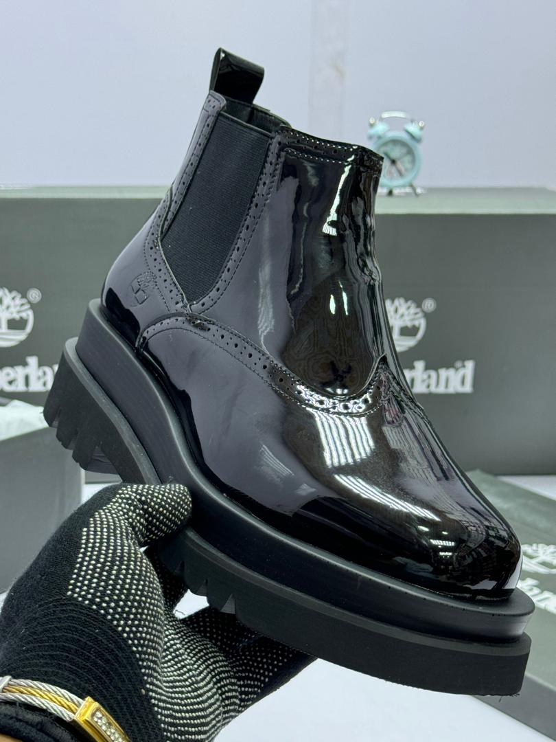 Black Patent Leather Chelsea Boots Black Patent Leather Chelsea Boots