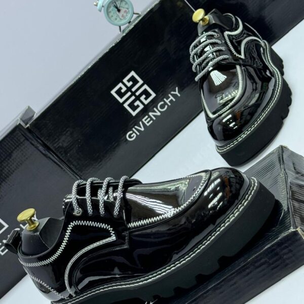 Black Patent Leather Platform Shoes