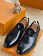 Brown & Black Ombre Leather Loafers