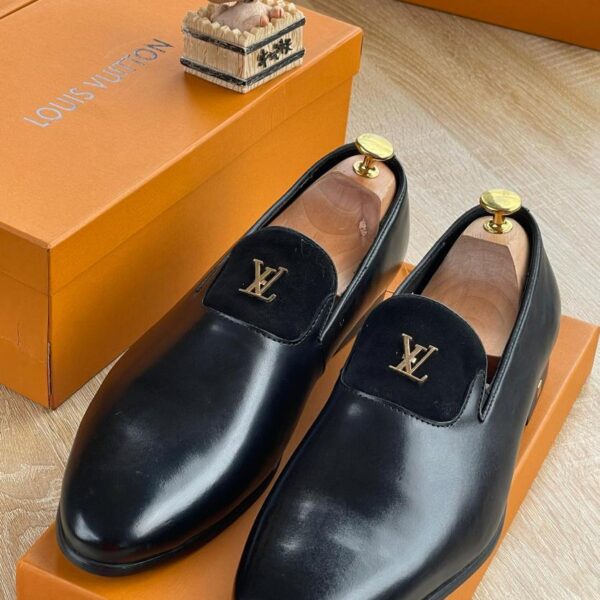 Brown & Black Ombre Leather Loafers