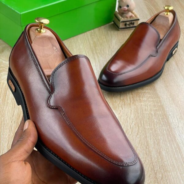 Brown Polished Men’s Loafers