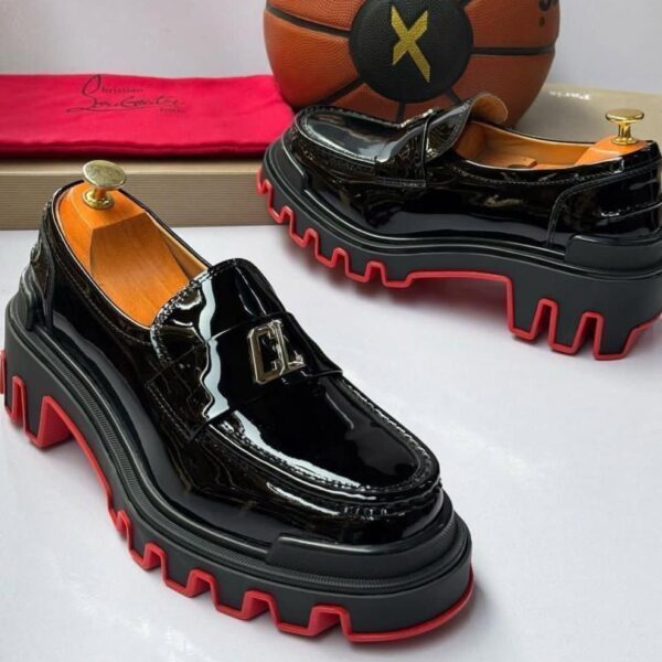 CL Monogram Silver Logo Red Lug Sole