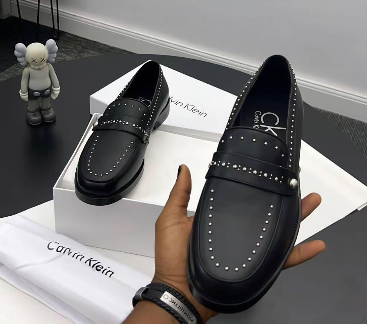 Calvin Klein Black Leather Loafers Calvin Klein Black Leather Loafers