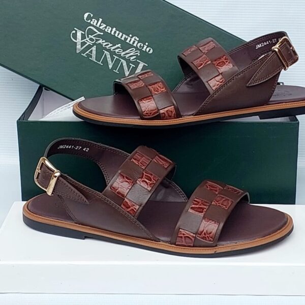 Calzaturifici Fratelli Vanni Italian Leather Slingback Sandals