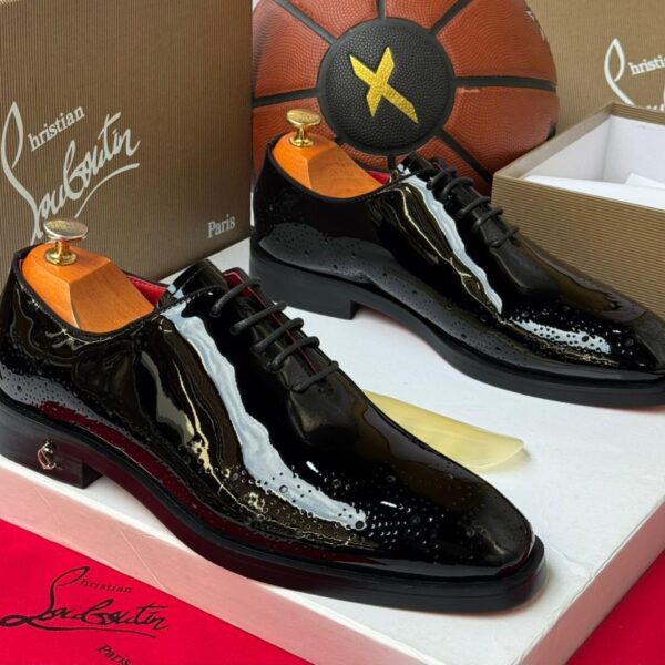 Christian Louboutin Corteo Patent Calf Leather Oxford Shoes