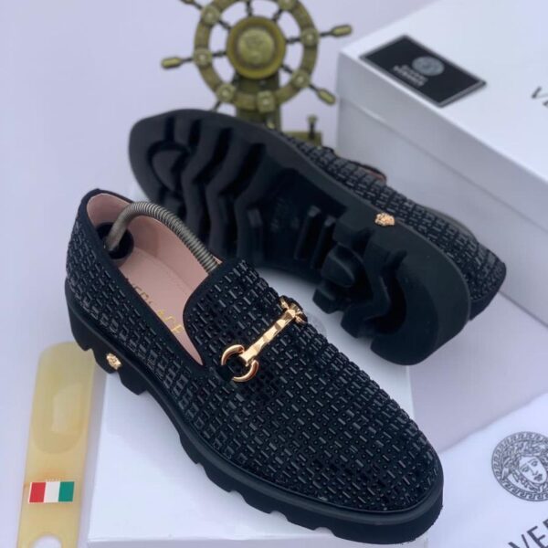 Classic Designer Loafers with Red Dust Bag
