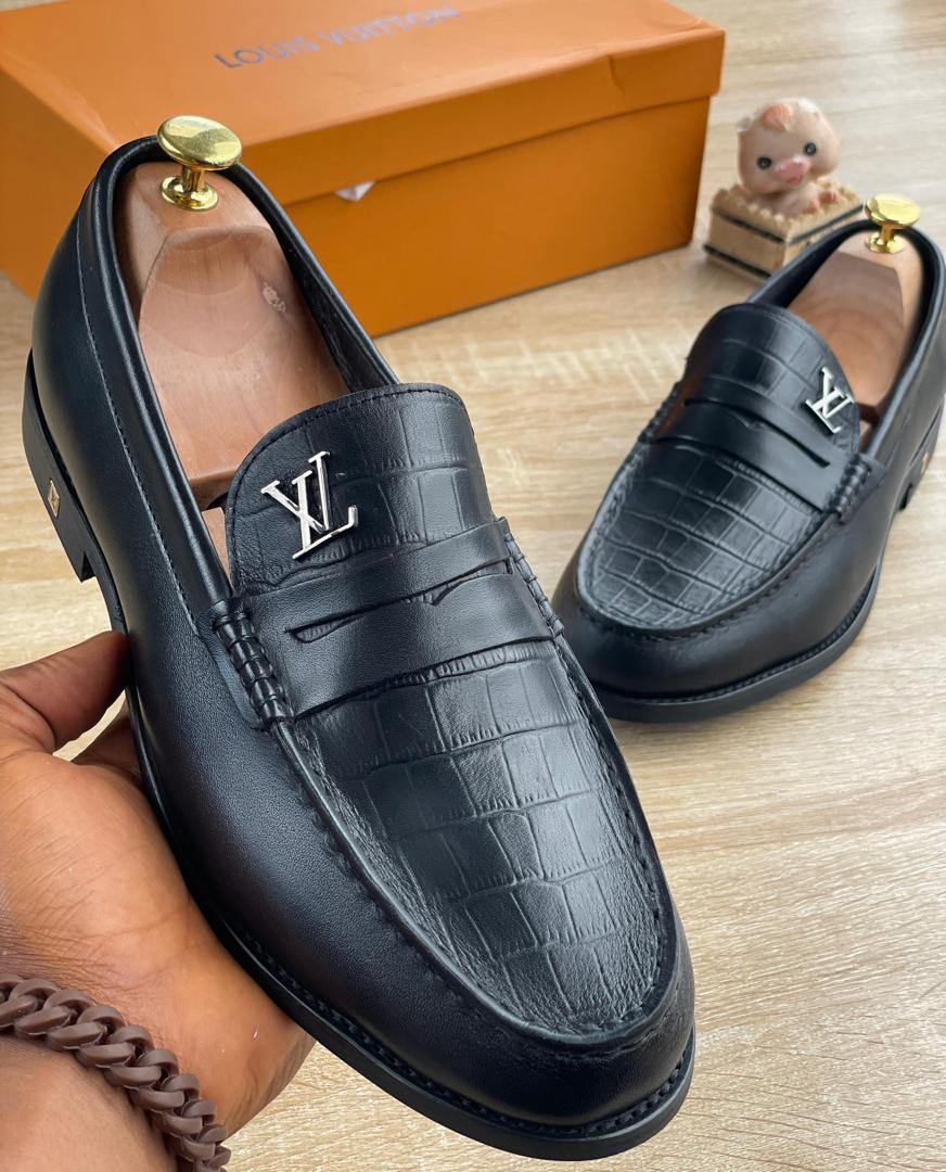 Crocodile-Embossed Leather Loafers Crocodile-Embossed Leather Loafers
