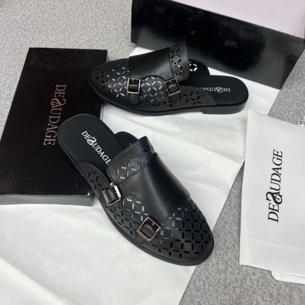 Dequdage Black Half Shoes