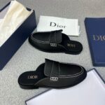 Dior Brown Leather Mules - Image 2