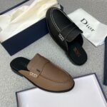 Dior Brown Leather Mules