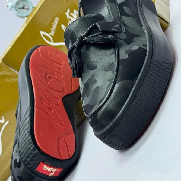 Evaristus Ikpa Black Camouflage Loafers