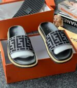 Fendi FF-Logo Printed Men’s Slides - Image 2
