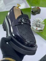 GG Monogram Chunky Lug Sole Loafers