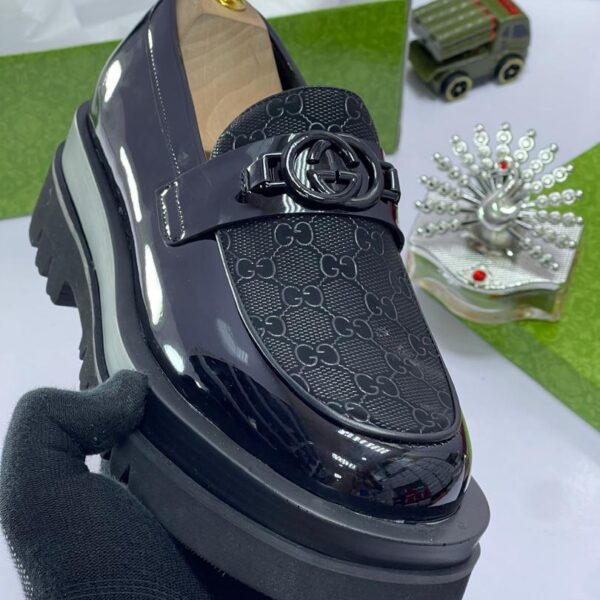 GG Monogram Chunky Lug Sole Loafers