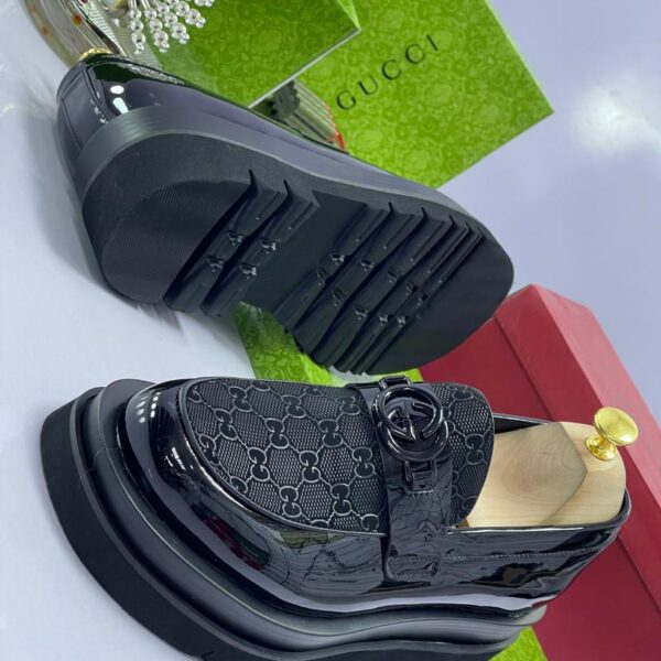 GG Monogram Chunky Lug Sole Loafers