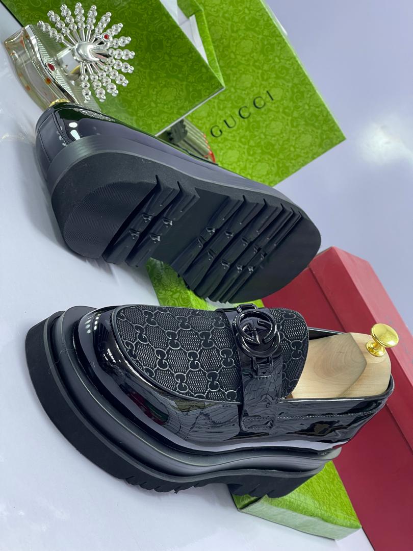 GG Monogram Chunky Lug Sole Loafers GG Monogram Chunky Lug Sole Loafers