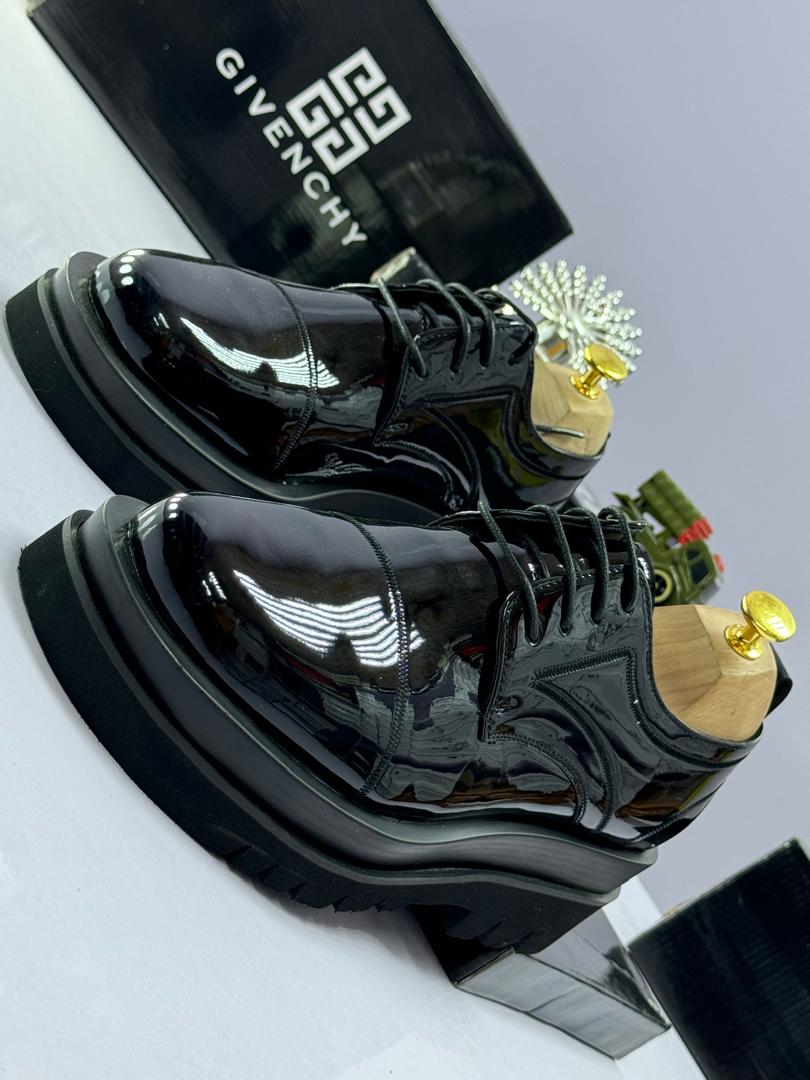 Givenchy Glossy Black Chunky Sole Shoes Givenchy Glossy Black Chunky Sole Shoes