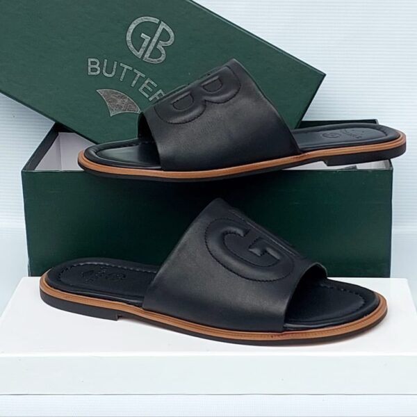 Luxury Men's Sandals with Embossed Logo Detail