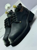 Men's Chunky Sole Designer Shoes with Brown Ankle Accent - Image 2