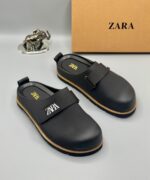 Men’s Olive Green Mule Clogs with Branded Strap - Image 2