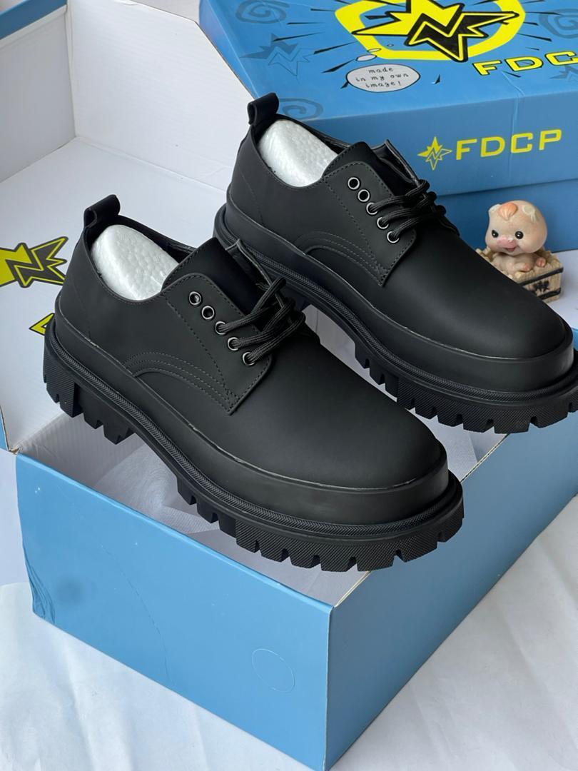 Rick Owens Black Chunky Platform Derby Shoes Rick Owens Black Chunky Platform Derby Shoes