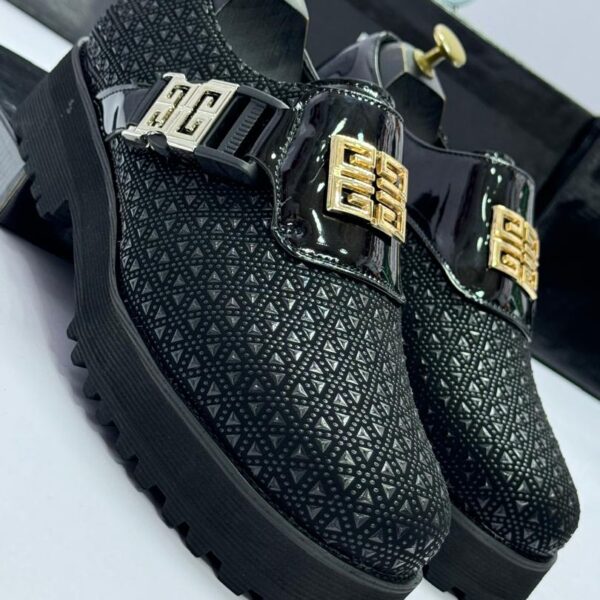 Studded High-Sole Loafers