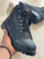 Wheat Suede Boots with Reinforced Rubber Toe Cap