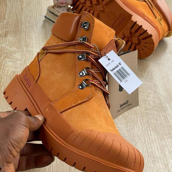 Wheat Suede Boots with Reinforced Rubber Toe Cap