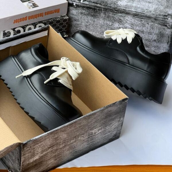 White Chunky Platform Sneakers