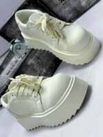White Chunky Platform Sneakers
