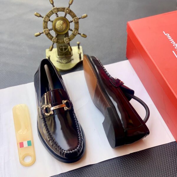 Wine Patent Leather Loafers