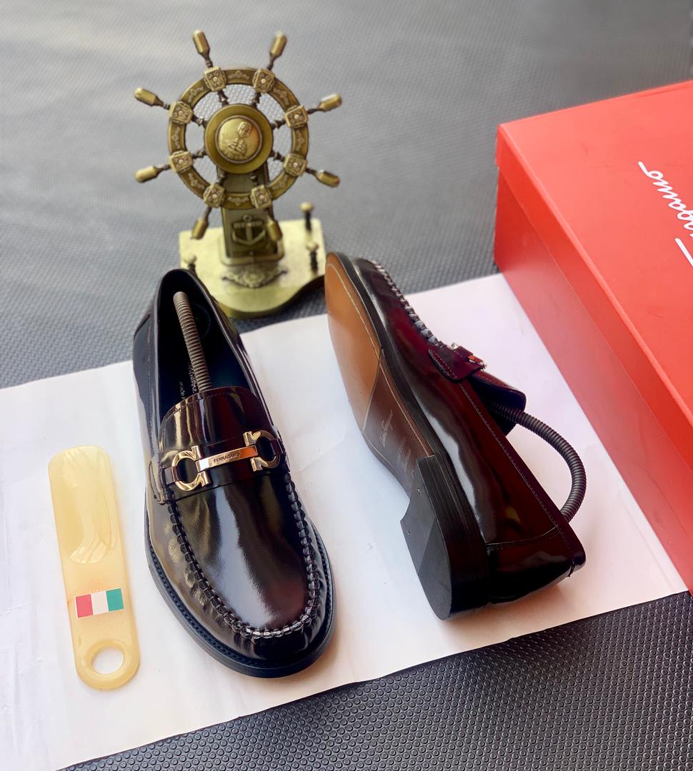 Wine Patent Leather Loafers Wine Patent Leather Loafers