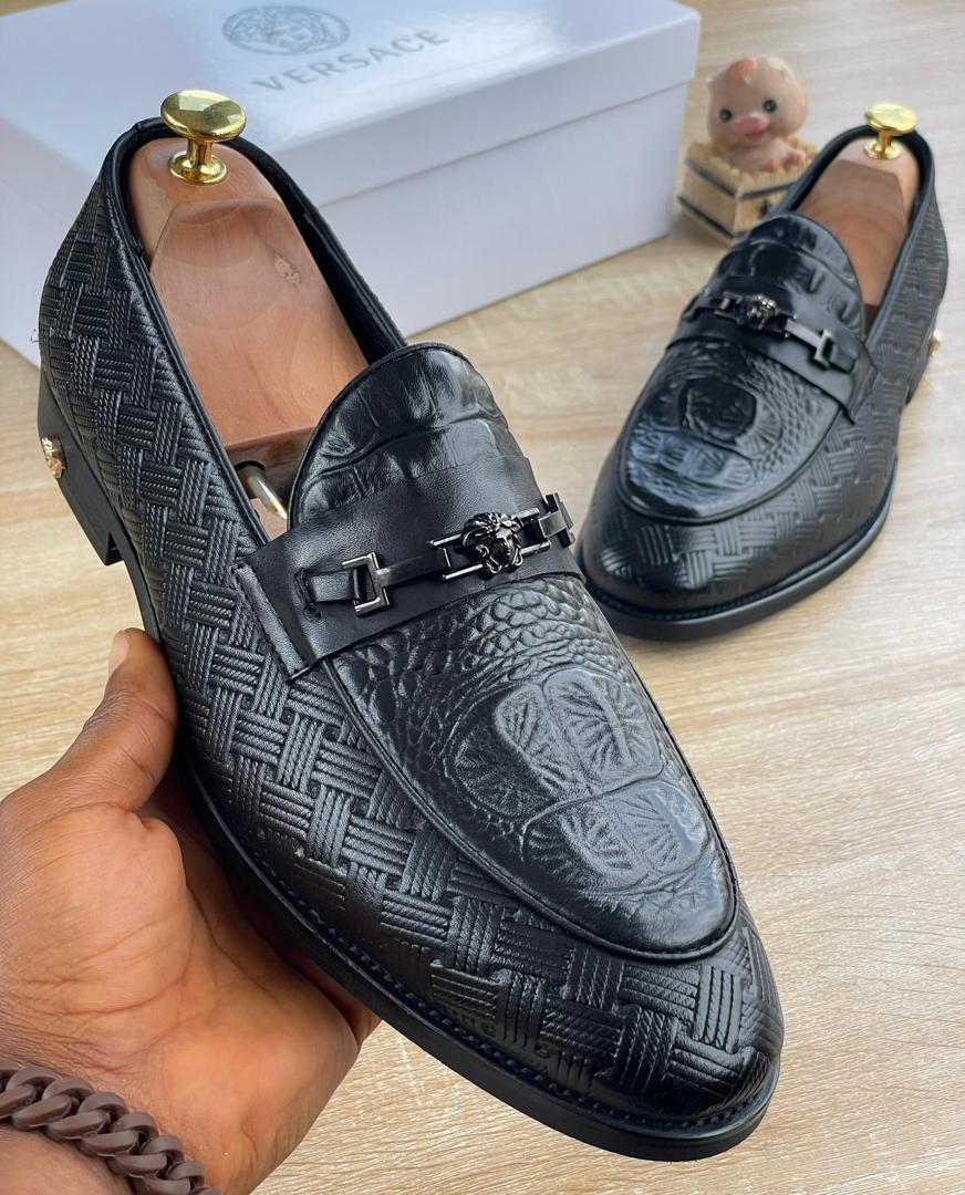Woven Leather Slip-On Loafers Woven Leather Slip-On Loafers