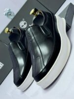 Brown Leather Slip-On Shoes