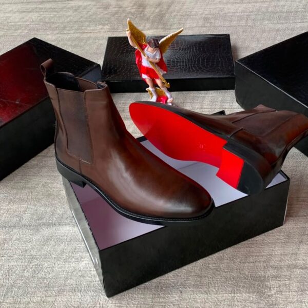 Christian Louboutin Samson Men’s Black Leather Boots