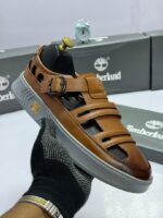 Leather Sandals with Buckled Strap