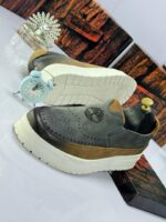 Men's Black Suede Slip-On Shoes