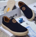Mens Blue Slip On Sneakers