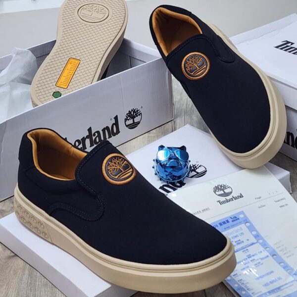 Mens Blue Slip On Sneakers