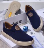 Mens Blue Slip On Sneakers