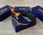 Men’s Blue Suede Loafers