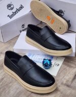 Mens Dark Brown Leather Casual Loafers