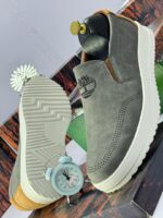 Men's Dark Gray Suede Flat Shoes